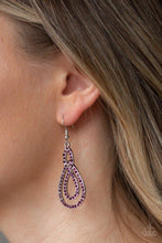 Load image into Gallery viewer, 🧡Paparazzi🧡 Sassy Sophistication🧡Purple🧡Earrings🧡
