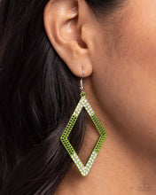 Load image into Gallery viewer, 🧡Paparazzi🧡Eloquently Edgy🧡Green🧡Earrings🧡
