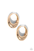 Load image into Gallery viewer, 🧡Paparazzi🧡Oval Official🧡Gold🧡Hinged Hoop🧡

