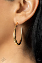 Load image into Gallery viewer, 🧡Paparazzi🧡 🧡CURVE Your Appetite🧡Gold🧡Earrings🧡
