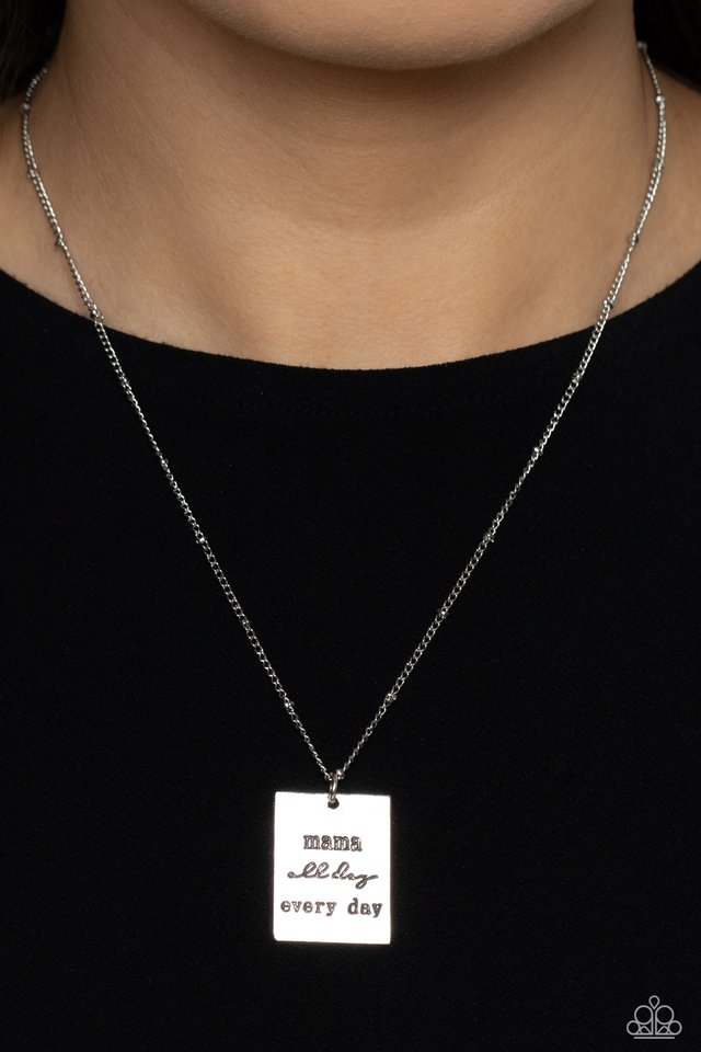 🧡Paparazzi🧡Mama MVP🧡Silver🧡 Necklace🧡