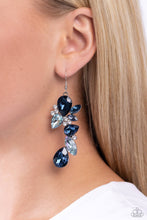 Load image into Gallery viewer, 🧡Paparazzi 🧡Fancy Flaunter🧡Blue🧡Earrings 🧡
