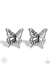 Load image into Gallery viewer, 🧡Paparazzi🧡High and FLIGHTY🧡Silver🧡Earrings🧡
