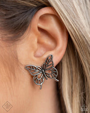 Load image into Gallery viewer, 🧡Paparazzi🧡High and FLIGHTY🧡Silver🧡Earrings🧡
